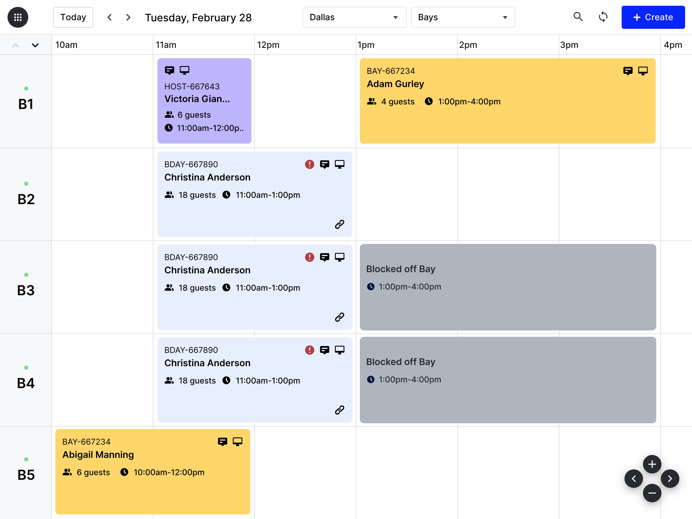 View Reservations feature screenshot